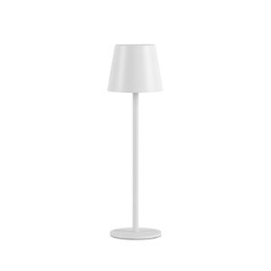 Venkovní stolní lampa bílá včetně LED s dotykovým stmívačem dobíjecí - Maham