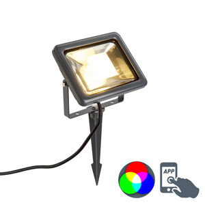 Moderní reflektor RGBW s uzemňovacím kolíkem Smart Light - Teho